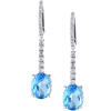Серьги RalfDiamonds White Gold Topaz & Diamonds RDE (37380) №3