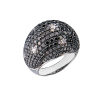 Кольцо  8,80 ct Black & White Round Cut Diamonds (43415) №3