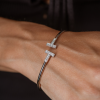 Браслет Tiffany & Co T Wire White Gold & Diamonds 60010748 (16547) №5