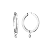 Серьги  Diamonds & White Gold Hoop (41975) №2