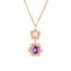 Подвеска  Rose Gold & Pink Opal & Amethyst & Diamonds (40130) №4