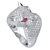 Комплект  Diamonds 11,0 ct & Ruby White Gold (36866) №7