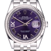 Часы Rolex Datejust 36mm Steel and White Gold Purple Diamond Roman Dial 126234 (35723) №4