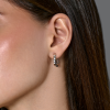Серьги Tiffany & Co Etoile Platinum & Diamond Hoop Earrings (42134) №5