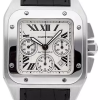 Часы Cartier Santos de 100 Chronograph XL W20090X8/2740 (41469) №2