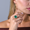 Кольцо Roberto Coin Carnaby Street Malachite & Diamond & Rose Gold (40979) №6