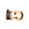 Серьги Bvlgari B.Zero1 Rose Gold & Black Ceramic 347405 (43049) №4