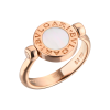 Кольцо Bvlgari - Rose Gold Flip Mother-of-pearl & Onyx (Size 52) 347762 (43805) №3