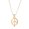 Подвеска  Yellow Gold Peace Symbol (38279) №2