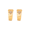 Серьги Bvlgari Tubogas Yellow Gold & Pavé Diamonds 362301 (42959) №4