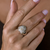 Кольцо  White Gold Diamonds Heart (42754) №5