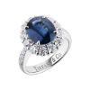 Кольцо GRS Gemresearch Swisslab 4,14 ct Natural Sapphire Blue Color & Diamonds (38577) №5