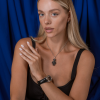 Подвеска Qeelin Classic JumBoBo Pendant in White gold with black diamonds Limited Edition (38149) №7