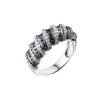 Кольцо  Black & White Diamonds & White Gold (43378) №2