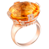 Кольцо Bvlgari Parentesi Ring with Citrine and Diamonds (4057) №3
