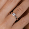 Кольцо Tiffany & Co Square Cut 0.27 ct I/VVS2 in Platinum (38175) №8