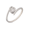 Кольцо  Round Cut Diamonds & White Gold (40560) №2