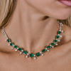 Колье  Natural Emeralds 25,0 ct & Diamonds 5,25 ct & White Gold (41494) №9