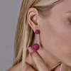 Серьги  в стиле De Grisogono Boule Collection Rubies & Diamonds (42003) №4