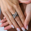 Кольцо  Black & White 5.36 ct Diamonds White Gold (40925) №8