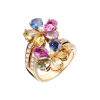 Кольцо Bvlgari Yellow Gold Diamond Sapphire Flower (41257) №2