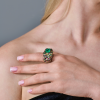 Кольцо Scavia Jewels Multigemstone Ring With 2.33 ct Heart Emerald (40528) №7