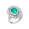 Кольцо RalfDiamonds с изумрудом 2,70 ct Intense Slightly Bluish Green и бриллиантами 1,75 ct (39460) №6