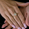 Кольцо  6,05 сt M/SI1 Princess Cut Diamond МГУ (42912) №8