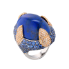 Кольцо Yanush Gioielli Lapis Lazuli & Blue Sapphires & Diamonds YR3603TTLL (40798) №3