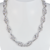 Колье Tiffany & Co Platinum Pavé Diamond Interlock Bow Necklace (42786) №6