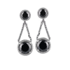 Серьги  18,6 ct Black Diamonds & 2.90 ct G/VS2 Round Diamonds (37797) №3
