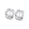 Серьги RalfDiamonds 3,60 ct G/VS Round Cut Diamonds & 13.5 mm South Sea Pearl (38386) №4