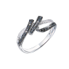 Кольцо  Black & White Diamonds & White Gold (43464) №2