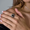 Кольцо  Smoky Quartz & Diamonds im White Gold (42651) №5