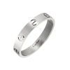 Кольцо Cartier Love Mini White Gold Ring B4085147 (35732) №2