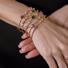Браслет Mattia Cielo 5 Rows Amethyst & Tourmaline & Diamonds LJWR144P-PM (42594) №6