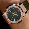 Часы Hublot Classic Fusion Green King Gold Diamonds 38 mm 565.OX.8980.LR.1204 (36974) №7