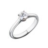 Кольцо GIA 0,53 ct I/VS1 Round Brilliant & White Gold (40829) №3