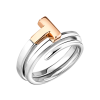 Кольцо Tiffany & Co T Wrap Sterling Silver and Rose Gold (36900) №2