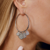 Серьги Dior Diamonds Heart Hoop White Gold (37812) №8