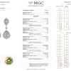 Серьги  2,28 ct G/SI2 - 2.01 ct H/SI2 & 0.72 ct F/SI1 - 0.60 ct G/SI1 Pear Diamonds (37447) №4