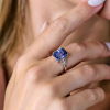 Кольцо GRS Gemresearch Swisslab 8,90 ct Pastel Blue Sri Lanka (40987) №8