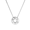 Подвеска Tiffany & Co Vintage Etoile Platinum Diamond Open Circle Pendant Donut Charm (40940) №2