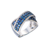 Кольцо  White gold & Sapphires & Diamonds (43478) №2