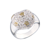 Кольцо  White Gold Diamonds Heart (42754) №2