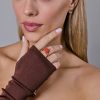 Кольцо De grisogono Coccinelle Collection Coral & Onyx & Diamonds & Yellow Gold Ring (39607) №8