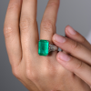 Кольцо  COLOMBIA EMERALD 7,8 ct Intense Bluish Green/I1 (43407) №7