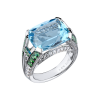 Кольцо Harry Winston Aquamarine & Diamonds & Chrysolite in Platinum (39267) №4