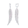 Серьги  3,55 ct White Gold & Diamonds Wings (42812) №3