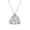Подвеска  White Gold & Tourmaline & Diamond (43513) №2
